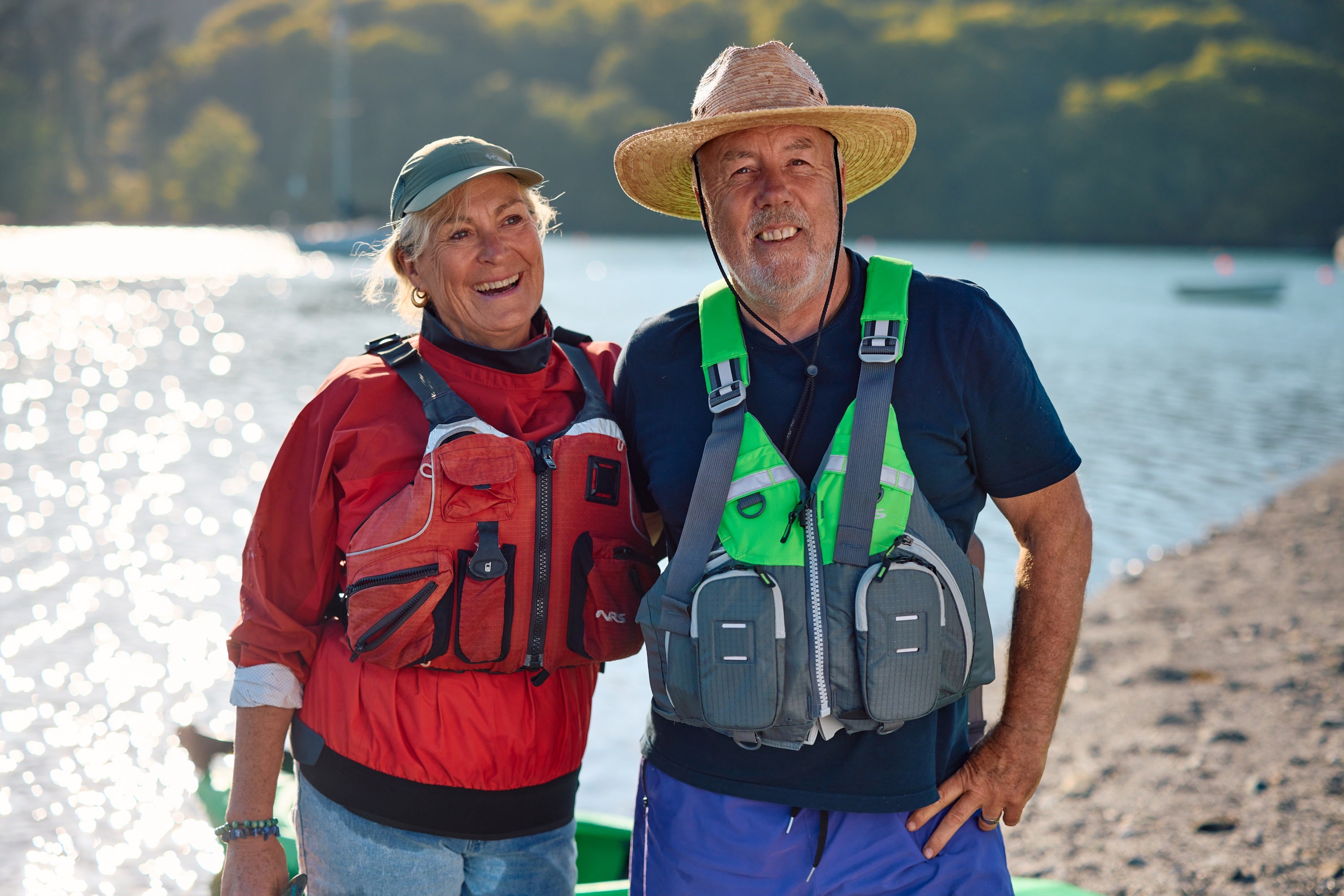 A man and woman standing next to each other